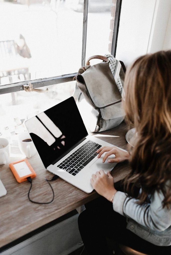 Professional working on a laptop